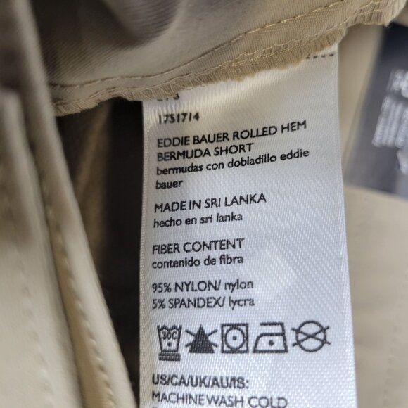 Eddie Bauer Women's Size 6 Shorts Rolled Hem Bermuda Short Brown UPF 50 - Picture 7 of 7